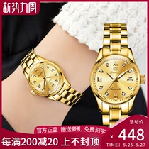 Swiss brand name counter watch Womens automatic mechanical watch temperament gold waterproof brand name watch Womens watch