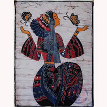 Batik painting Hotel inn decoration cloth painting Butterfly mother butterfly love Guizhou Anshun specialty 90*110cm