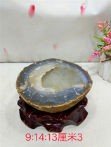 Exquisite high-quality Madagascar blue chalcedony agate raw stone ornamental stone mineral crystal home strange stone decoration