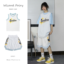 Ball clothing sports suit womens 2022 summer new couple jersey vest basketball clothing Korean version loose ins tide