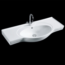 Ceramic washbasin table basin washbasin Bathroom cabinet basin washbasin table one-piece belly basin Single basin Replace the old model