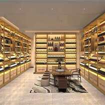 Hotel exhibition hall home retro European light luxury stainless steel custom constant temperature wine cabinet creative ornaments bookcase locker