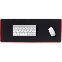 Regent LEISE LS-D01 Mouse Pad Super Large Thickened Office Gaming Keyboard Mouse Mat (black red)
