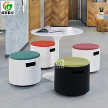Creative design round stool Tumbler rocking chair Lifting round chair Comfortable soft seat Leisure conference chair White rocking chair