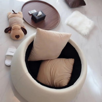 Italian Light Extravagant Round Art Modern Tea Table Storage Minimalist Creative Pallet Designer Fan van Vickys tea table