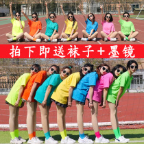 Candy color t-shirt womens multi-person loose cotton color sister best friend outfit student round neck group class uniform custom short-sleeved T