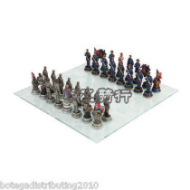 American exquisite glass plate material design fashion classic home game chess ornaments