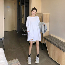Pregnant Woman Spring Clothing Suit Fashion style 2022 New long sleeves T-shirt Womens spring style Loose Inner Hitch Undershirt Blouse