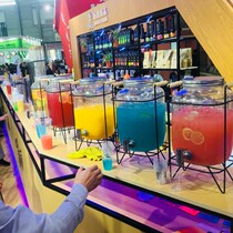 With Tap Cold Kettle Coke Barrel Juice Can Drink Barrel Cool Kettle Household Glass Kettle Not Heat Resistant Large Capacity