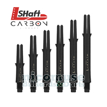 L-Style L-SHaft CarbonLock carbon fixed straight dart Rod 3 sets with champagne ring