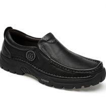 Men Shoes 100 Lap Shoes Genuine Leather Men Sloth Shoes Outdoor Hiking Shoes Business Casual Leather Shoes Men Non-slip Men Casual Shoes