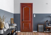 Open wood door solid wood baking lacquered door -KD09 (American style)