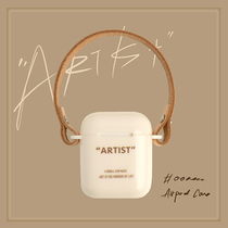 0000cc original Artist Series AirPods ear case protective cover couple literary temperament soft shell