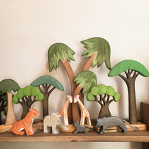 ins emulation tree toys children scene games Christmas interior decoration pendulum pieces over home young children puzzle early education