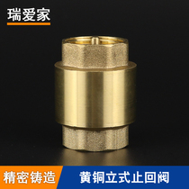 Brass vertical check valve DN15 20 25 32 40 50 check valve 1 inch all copper water stop valve return valve