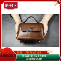 Drawing handmade leather version DIY model paper shoulder small satchel Hand bag template HMB-96