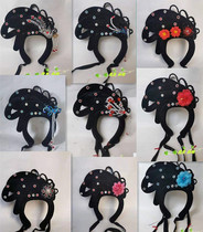 Drama and opera Lady tiara costume wig Yue opera flower Dan Huangmei opera Xiaodan matchmaker girl fairy headgear