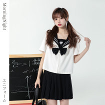 (Cat Ningette)#Micro Ni girl# Original JK uniform genuine Japanese navy Feng Shui hand suit suit female