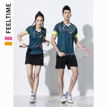 Badminton suit women summer 2021 new quick dry short sleeve volleyball table tennis training match men custom