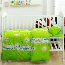 Childrens quilt kindergarten quilt cover pure cotton cartoon in small class three sets of six sets of kindergarten cotton quilted