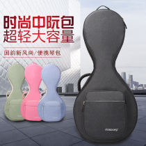 Zhongguan bag New thick musical instrument Zhongguo Qin bag linen leisure student backpack large capacity teacher use