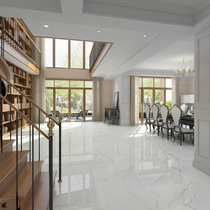Marco Polo tile living room kitchen full glaze ice flower large floor tiles CH8088AS Athens White 800*800