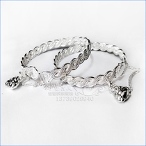 Bracelet silver jewelry gift twist open bracelet bracelet Miao Silver Performance New National Style fashion bracelet