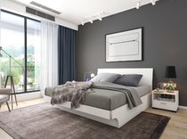 Italian Style-Plate Bed C1-4-18 C2-20A-1820 Bedside Table 1324 Mattress F10-1820 Package
