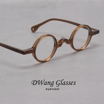 Plate small round frame Republic of China wind glasses retro personality male tide yuppie black frame female design shape frame with myopia