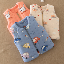 chun mian hua children warm vest of children thickened vest waistcoat children within the wear manual vest in autumn and winter