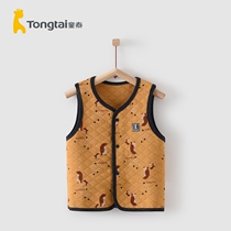 Tong Tai Qiu Winter 1-4-year-old baby male and female baby clothes Children open to keep warm Horse A blouse