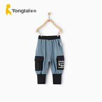 Child Tai spring new baby pants 1-4 year old male and female baby single pants children out overalls long pants