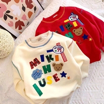 Foreign trade children's clothing autumn new men's and women's embroidery labeling vests children's baby Japanese cute bear jacket