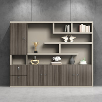 Boss file cabinet Data cabinet lockable bookcase Storage office Wooden floor-to-ceiling office cabinet File cabinet