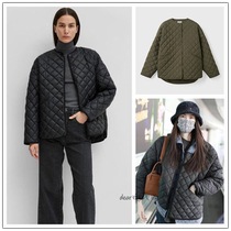 Spot Toteme Autumn and Winter Ho-ho with loose warm-up shaped Wafftsub-grade black cotton coat