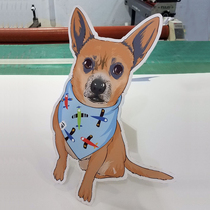 Custom pet standing brand cat and dog special-shaped board wedding welcome site decoration background decoration