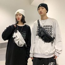 Mens chest bag nylon waterproof outdoor casual backpacker Couple with pitched satchel bag Light mobile phone bag Damp Bag