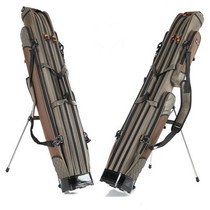 Fishing gear bag 1 25 1 3 1 4 1 5 m 2 layers 3 layers waterproof hard shell fishing rod bag plus with bracket fishing bag