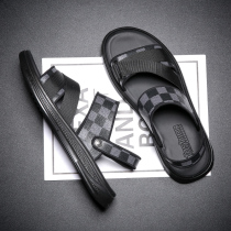 Hong Kong Mens Slippers Mens 2022 New Non-slip Beach Shoes Casual Cool Tug Spring Autumn Summer Outside Wearing Sandals Genuine Leather