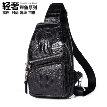 Thai Pure True Avocado Leather Chest Bag Genuine Leather Fashion Trend Youth Mens Bag Casual Harp Mens Single Shoulder Inclined Satchel Bag
