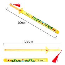 Qinglong sword children Wood wooden knife wooden sword wooden morning exercise sword performance luminous knife sword props toy