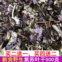 Wild perilla leaves perilla leaves dry food tea roast fish shrimp and crab to remove fishy traditional Chinese medicine sachet bath 500g