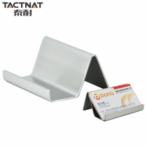 Tainai display rack Large capacity business card box desktop business stainless steel creative desktop office supplies stationery shelf