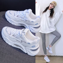 Daddy shoes female students Korean version of ins tide 2021 explosive spring new wild casual white sports women shoes