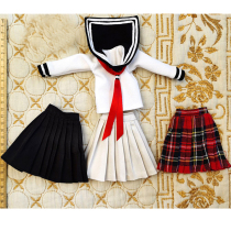 1: 6 Soldiers Accessories Ph woman Occasional Student Dress Uniform Ud Pleat Skirt School Suit Sumpsuit Body Model Clothes Tbl