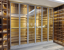 Ma Baoman Stainless Steel Wine Cabinet Custom Stainless Steel Constant Temperature Wine Cabinet Restaurant Constant Temperature Wine Cabinet Stainless Steel Wine Rack