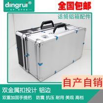 One drag two one drag four wireless microphone aluminum box wireless microphone aluminum alloy box portable aviation shock box