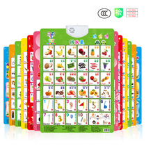 A full set of talking pinyin audio wall chart for baby children's early childhood education wall chart literacy card audio wall stickers