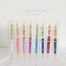 Floating flower floating pen ballpoint pen handmade eternal flower pen oil pen birthday companion gift box Teachers Day gift