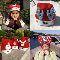 Christmas hat Christmas headwear Adult children Christmas hair hoop Santa Claus holiday gift decorations dress up